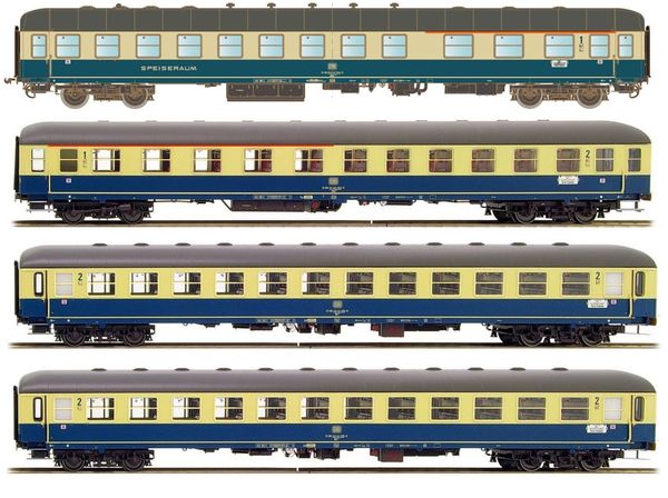 Kato HobbyTrain Lemke H43027 - 4pc Set D308 Ostsee-Express Munich-Berlin of the DB
